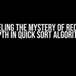 Unraveling the Mystery of Recursion Depth in Quick Sort Algorithm